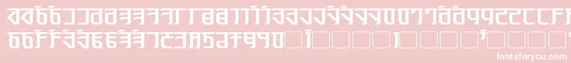 フォントExodite Bold – ピンクの背景に白い文字