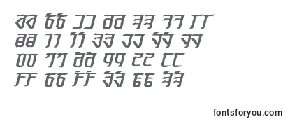 Exodite Distressed Bold Italic -fontin tarkastelu