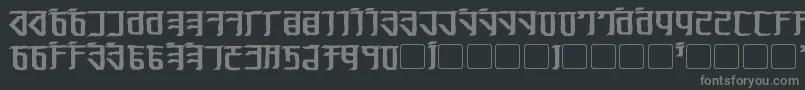 Exodite Distressed Bold Font – Gray Fonts on Black Background