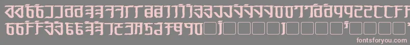 Exodite Distressed Bold Font – Pink Fonts on Gray Background