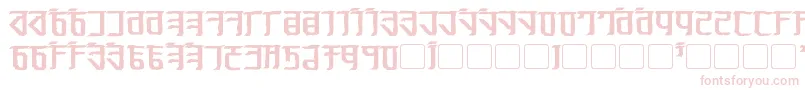 Exodite Distressed Bold Font – Pink Fonts on White Background