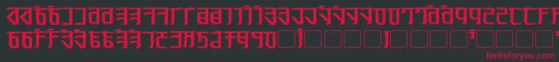 Exodite Distressed Bold Font – Red Fonts on Black Background