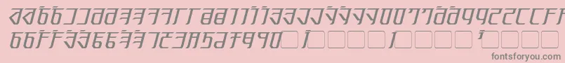 Saiba mais sobre a fonte Exodite Italic Fonte Exodite Italic – fontes cinzas em um fundo rosa