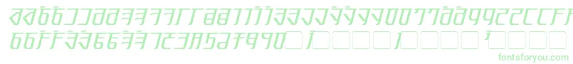 Шрифт Exodite Italic – зелёные шрифты