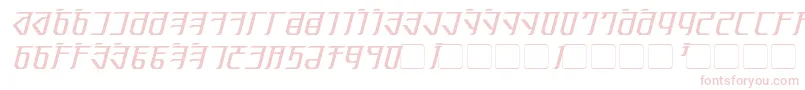 Czcionka Exodite Italic – różowe czcionki