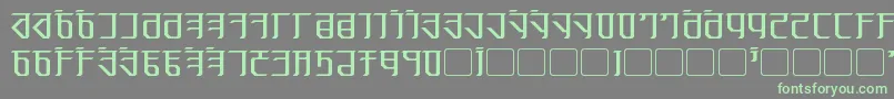 Exodite Font – Green Fonts on Gray Background