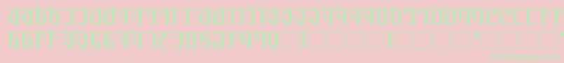 Exodite Font – Green Fonts on Pink Background