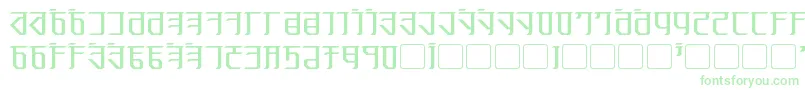 Exodite Font – Green Fonts on White Background