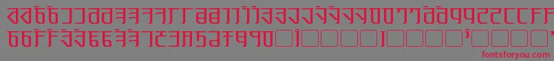 Шрифт Exodite – красные шрифты на сером фоне