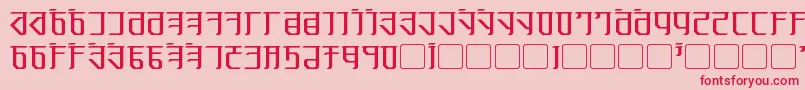 More about Exodite Font Exodite Font – Red Fonts on Pink Background