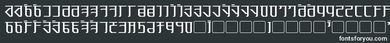 Exodite-fontti – valkoiset fontit mustalla taustalla