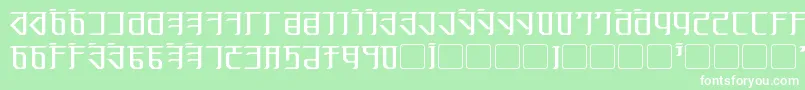 Exodite Font – White Fonts on Green Background