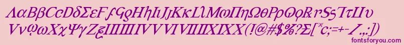 More about Achilles3superital Font Achilles3superital Font – Purple Fonts on Pink Background