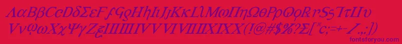 Подробнее о шрифте Achilles3superital Шрифт Achilles3superital – фиолетовые шрифты на красном фоне