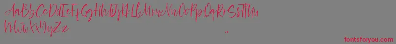 Weitere Informationen zur Exotico Demo-Schriftart Exotico Demo-Schriftart – Rote Schriften auf grauem Hintergrund