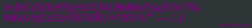 ExpletiveDeleted Font – Purple Fonts on Black Background