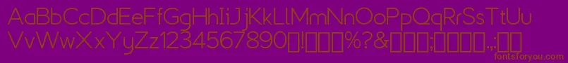 Explogos   Demo Font – Brown Fonts on Purple Background