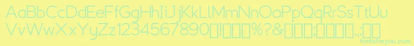 Explogos   Demo Font – Green Fonts on Yellow Background