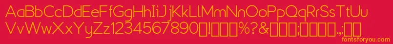 Explogos   Demo Font – Orange Fonts on Red Background