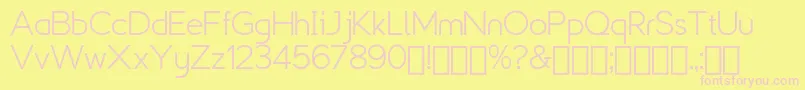 Explogos   Demo Font – Pink Fonts on Yellow Background