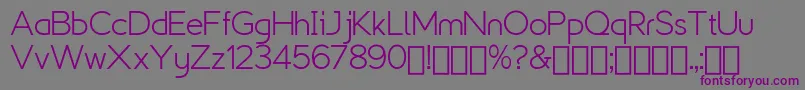 Шрифт Explogos   Demo – фиолетовые шрифты на сером фоне