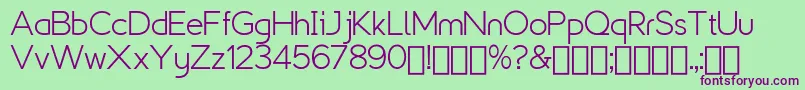 Explogos   Demo Font – Purple Fonts on Green Background