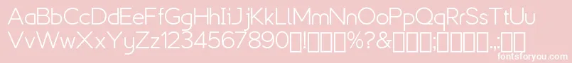 Explogos   Demo Font – White Fonts on Pink Background