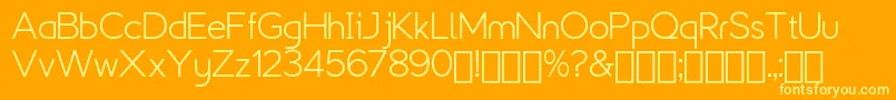 Explogos   Demo Font – Yellow Fonts on Orange Background