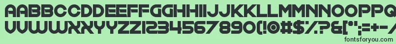 Exposure Salary Font – Black Fonts on Green Background