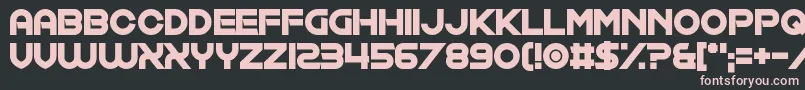 フォントExposure Salary – 黒い背景にピンクのフォント
