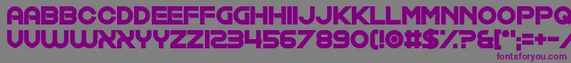 Exposure Salary Font – Purple Fonts on Gray Background