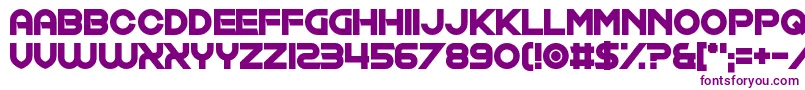 Exposure Salary Font – Purple Fonts on White Background