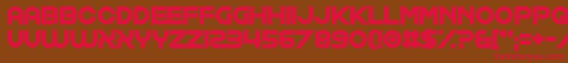 Exposure Salary Font – Red Fonts on Brown Background