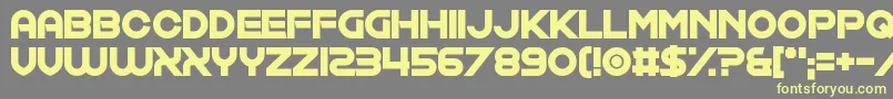 Exposure Salary Font – Yellow Fonts on Gray Background