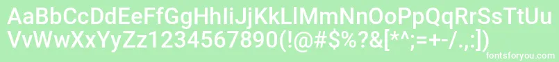 EXPOSURE Font – White Fonts on Green Background