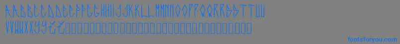 Expresiva Font – Blue Fonts on Gray Background