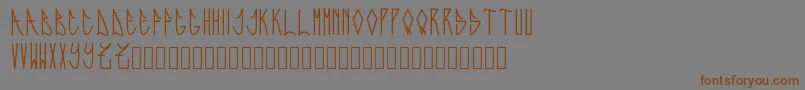 Expresiva Font – Brown Fonts on Gray Background