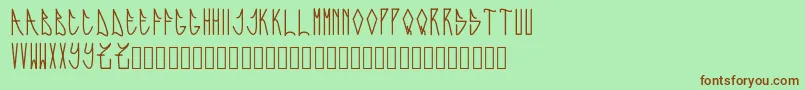 En savoir plus sur la police Expresiva Police Expresiva – polices brunes sur fond vert