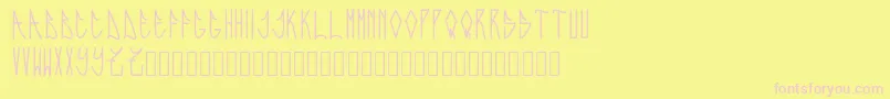 Expresiva Font – Pink Fonts on Yellow Background