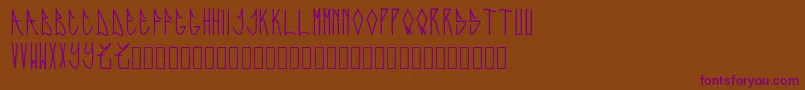 fuente Expresiva – Fuentes Moradas Sobre Fondo Marrón