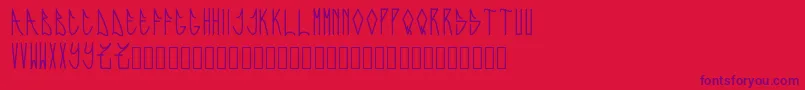 Expresiva Font – Purple Fonts on Red Background