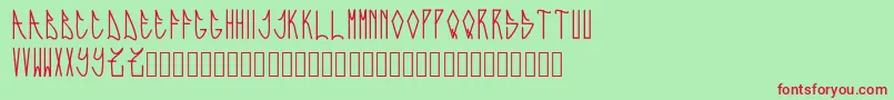 Expresiva Font – Red Fonts on Green Background