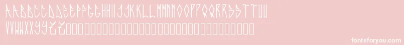 Expresiva Font – White Fonts on Pink Background