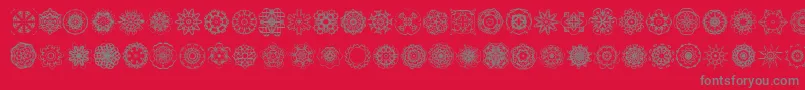 EXTASY   Font – Gray Fonts on Red Background