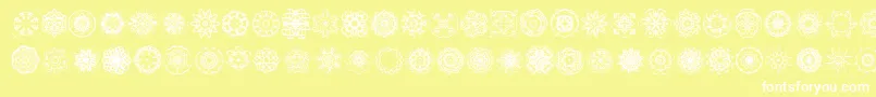 EXTASY   Font – White Fonts on Yellow Background