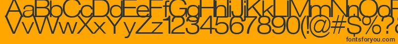 Strait Font – Black Fonts on Orange Background