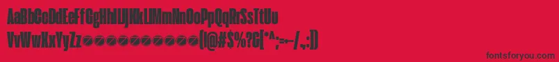 Extenda 40 Hecto trial Font – Black Fonts on Red Background