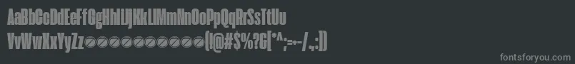 Fonte Extenda 40 Hecto trial – fontes cinzas em um fundo preto