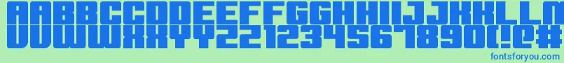 フォントextinction event – 青い文字は緑の背景です。