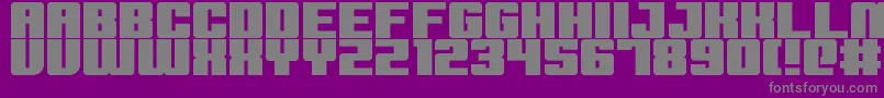 extinction event Font – Gray Fonts on Purple Background